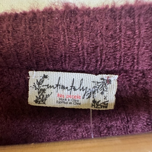 NWT Free People Henley Ribbed Button-Up Sweater M Women’s Oversized - Picture 3 of 4